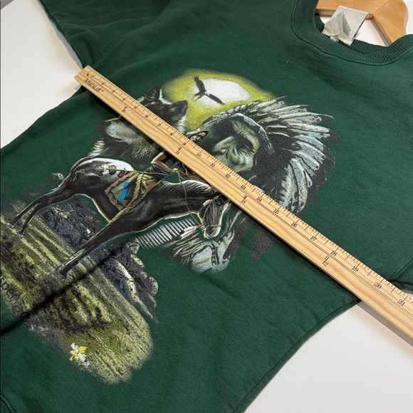 Field & Stream Green Graphic Crewneck Sweatshirt Size Small - Picture 5 of 7